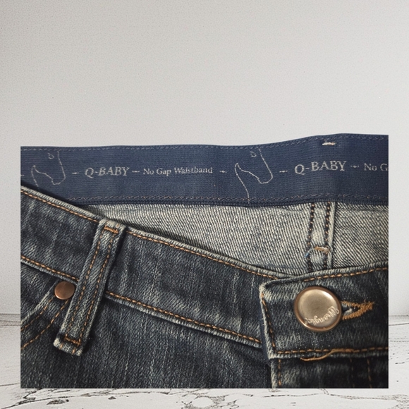 Wrangler Q Baby No Gap Waistband Bootcut Jeans Size 13/14 - Picture 4 of 11